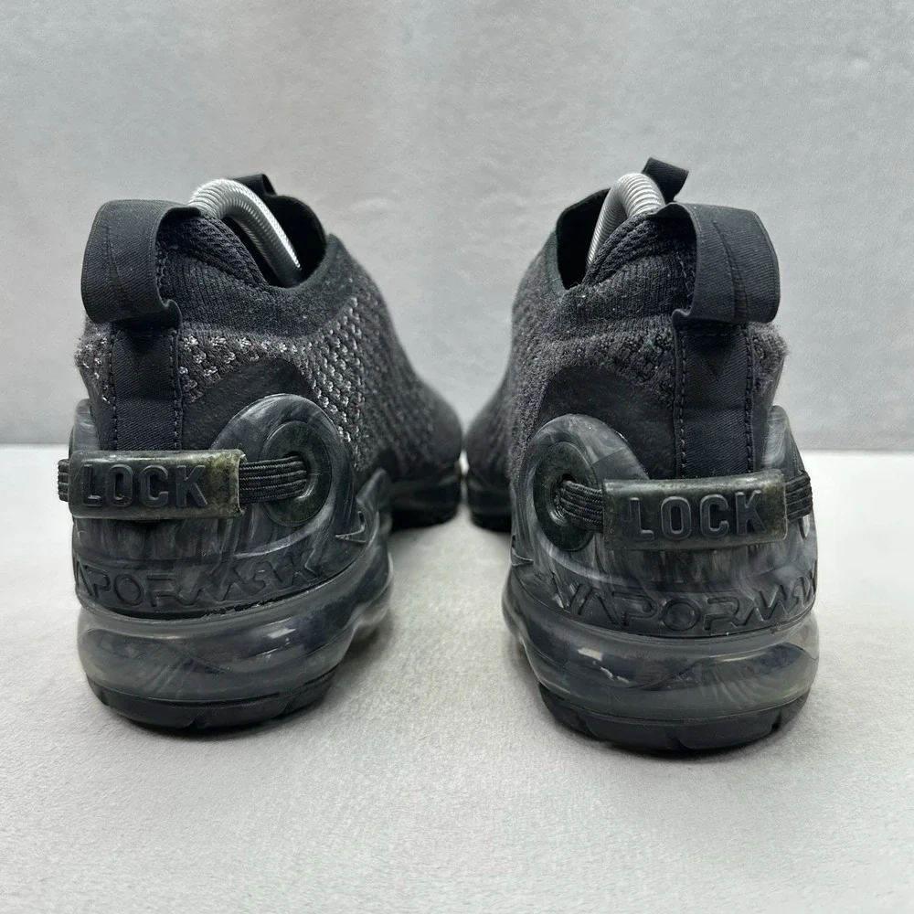 Womens 8.5 / 7Y Nike Air VaporMax 2020 FK Shoes Black / Gray Running Sneakers